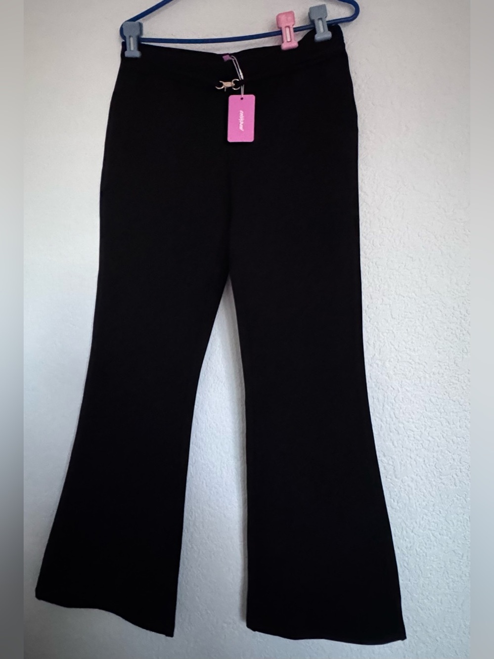 Edikted Black Boot Cut Pants Women